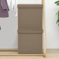 vidaXL Hocker mit Stauraum 2 Stk. Cappuccino-Braun PVC vidaXL Hocker mit Stauraum 2 Stk. Cappuccino-Braun PVC