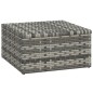 3-tlg. Garten-Lounge-Set mit Kissen Grau Poly Rattan 3-tlg. Garten-Lounge-Set mit Kissen Grau Poly Rattan