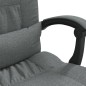 vidaXL Bürostuhl mit Massagefunktion Dunkelgrau Stoff vidaXL Bürostuhl mit Massagefunktion Dunkelgrau Stoff