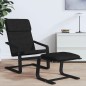 vidaXL Fußhocker Schwarz 51x41x40 cm Stoff vidaXL Fußhocker Schwarz 51x41x40 cm Stoff