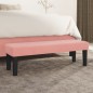 vidaXL Sitzbank Rosa 100x30x30 cm Samt vidaXL Sitzbank Rosa 100x30x30 cm Samt
