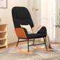 vidaXL Schaukelstuhl Schwarz Stoff vidaXL Schaukelstuhl Schwarz Stoff