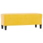 vidaXL Sitzbank Gelb 100x35x41 cm Samt vidaXL Sitzbank Gelb 100x35x41 cm Samt