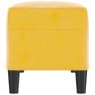 vidaXL Sitzbank Gelb 100x35x41 cm Samt vidaXL Sitzbank Gelb 100x35x41 cm Samt