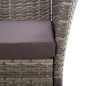 vidaXL Gartenstühle 2 Stk. mit Auflagen Poly Rattan Grau vidaXL Gartenstühle 2 Stk. mit Auflagen Poly Rattan Grau