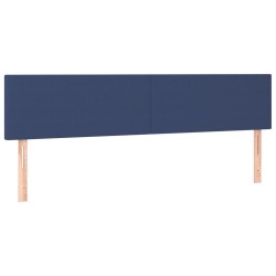 vidaXL Kopfteile 2 Stk. Blau 80x5x78/88 cm Stoff