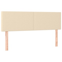 vidaXL Kopfteile 2 Stk. Creme 72x5x78/88 cm Stoff