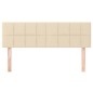 vidaXL Kopfteile 2 Stk. Creme 72x5x78/88 cm Stoff