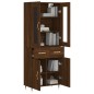 Highboard Braun Eichen-Optik 69,5x34x180 cm Holzwerkstoff Highboard Braun Eichen-Optik 69,5x34x180 cm Holzwerkstoff