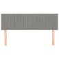 vidaXL Kopfteile 2 Stk. Hellgrau 72x5x78/88 cm Samt vidaXL Kopfteile 2 Stk. Hellgrau 72x5x78/88 cm Samt