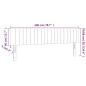vidaXL Kopfteile 2 Stk. Blau 100x5x78/88 cm Stoff vidaXL Kopfteile 2 Stk. Blau 100x5x78/88 cm Stoff