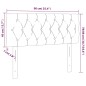 vidaXL Kopfteil Hellgrau 90x7x78/88 cm Samt vidaXL Kopfteil Hellgrau 90x7x78/88 cm Samt
