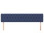vidaXL Kopfteile 2 Stk. Blau 90x7x78/88 cm Stoff