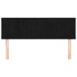vidaXL Kopfteile 2 Stk. Schwarz 72x5x78/88 cm Samt