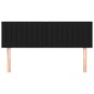 vidaXL Kopfteile 2 Stk. Schwarz 72x5x78/88 cm Stoff