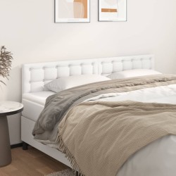 vidaXL Kopfteile 2 Stk. Weiß 80x5x78/88 cm Kunstleder