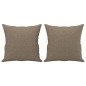 vidaXL Zierkissen 2 Stk. Taupe 40x40 cm Stoff vidaXL Zierkissen 2 Stk. Taupe 40x40 cm Stoff