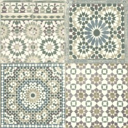 DUTCH WALLCOVERINGS Tapete Marokkanische Fliesen Braun