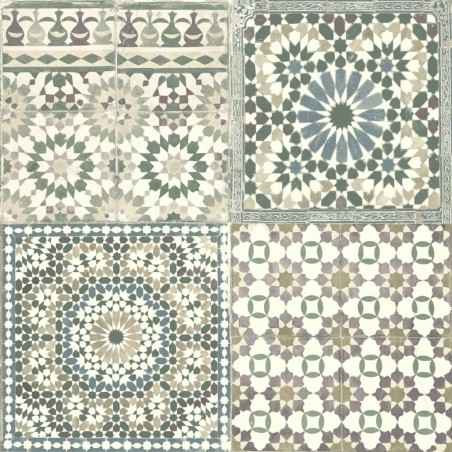 DUTCH WALLCOVERINGS Tapete Marokkanische Fliesen Braun