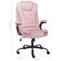vidaXL Bürostuhl Rosa Samt vidaXL Bürostuhl Rosa Samt
