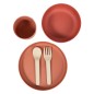 Bo Jungle 5-tlg. Baby-Geschirr-Set CPLA Grau Bo Jungle 5-tlg. Baby-Geschirr-Set CPLA Grau