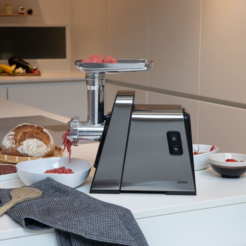 Livoo Fleischwolf 500 W Aluminium Grau Livoo Fleischwolf 500 W Aluminium Grau