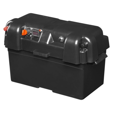 ProPlus Batteriebox mit USB und Voltmeter 35x18x20 cm
