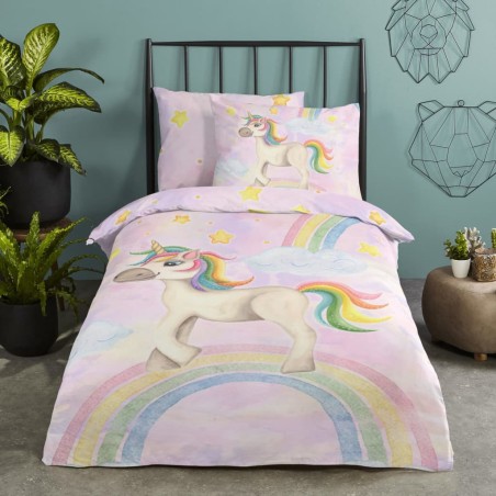 Good Morning Kinder-Bettwäsche-Set Unisweet 140×200/220 cm