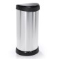 Curver Abfalleimer Deco Oval 40L Silbern Curver Abfalleimer Deco Oval 40L Silbern