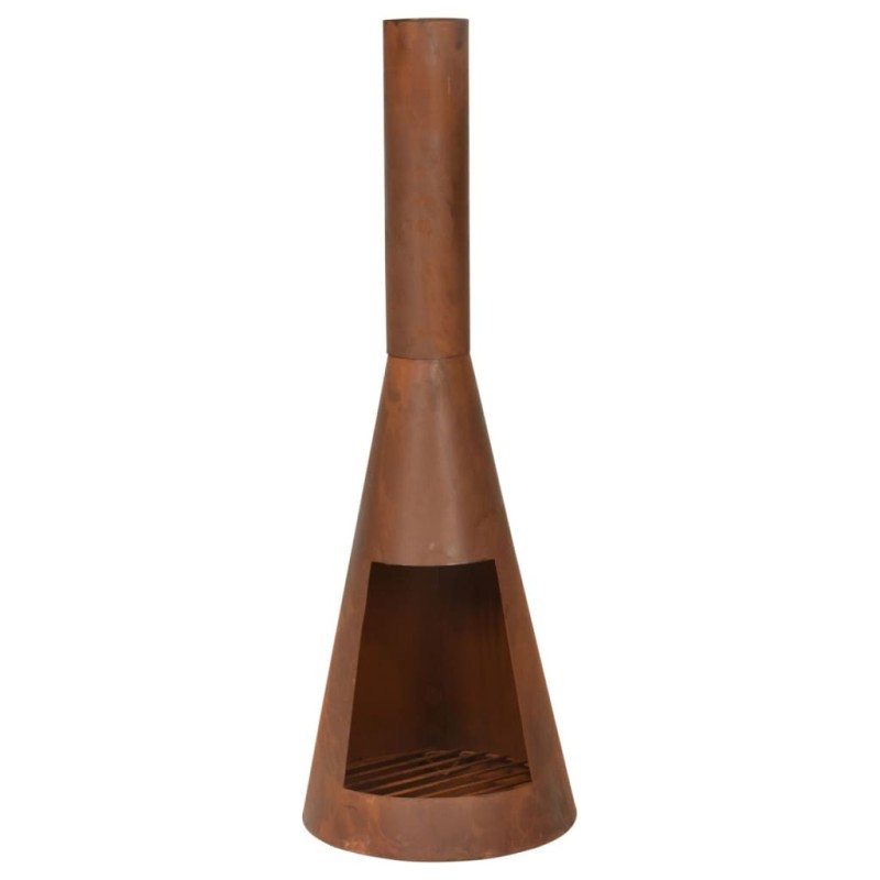 Ambiance Feuerstelle mit Kamin Ambient 100 cm Rost Ambiance Feuerstelle mit Kamin Ambient 100 cm Rost