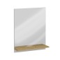 FMD Wandspiegel mit Ablage 54,5x13,5x67,5 cm Artisan-Eiche FMD Wandspiegel mit Ablage 54,5x13,5x67,5 cm Artisan-Eiche