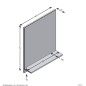 FMD Wandspiegel mit Ablage 54,5x13,5x67,5 cm Artisan-Eiche FMD Wandspiegel mit Ablage 54,5x13,5x67,5 cm Artisan-Eiche