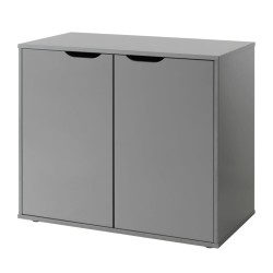 Vipack Aufbewahrungsschrank Pino 2-türig Holz Grau