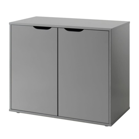 Vipack Aufbewahrungsschrank Pino 2-türig Holz Grau
