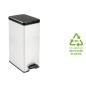 Curver Tretmülleimer Deco Schmal 40L Silbern Curver Tretmülleimer Deco Schmal 40L Silbern