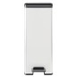 Curver Tretmülleimer Deco Schmal 40L Silbern Curver Tretmülleimer Deco Schmal 40L Silbern