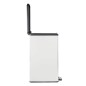 Curver Tretmülleimer Deco Schmal 40L Silbern Curver Tretmülleimer Deco Schmal 40L Silbern
