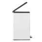 Curver Tretmülleimer Deco Schmal 40L Silbern Curver Tretmülleimer Deco Schmal 40L Silbern