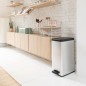 Curver Tretmülleimer Deco Schmal 40L Silbern Curver Tretmülleimer Deco Schmal 40L Silbern