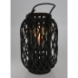 H&S Collection Laterne 40x26 cm Schilfrohr Schwarz H&S Collection Laterne 40x26 cm Schilfrohr Schwarz