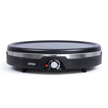 Livoo Crepes-Maker XXL Durchmesser 38 cm 1350 W Schwarz