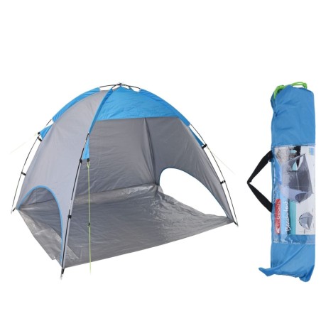 Probeach Strandzelt Blau und Grau 220x120x115 cm