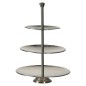 Excellent Houseware Etagere mit 3 Ablagen 36,5 cm Edelstahl Excellent Houseware Etagere mit 3 Ablagen 36,5 cm Edelstahl
