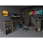 FMD Gaming-Beistelltisch mit 2 Ablagen 49,4x50x77,7 cm Anthrazit FMD Gaming-Beistelltisch mit 2 Ablagen 49,4x50x77,7 cm Anthrazit