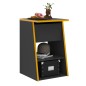 FMD Gaming-Beistelltisch mit 2 Ablagen 49,4x50x77,7 cm Anthrazit FMD Gaming-Beistelltisch mit 2 Ablagen 49,4x50x77,7 cm Anthrazit