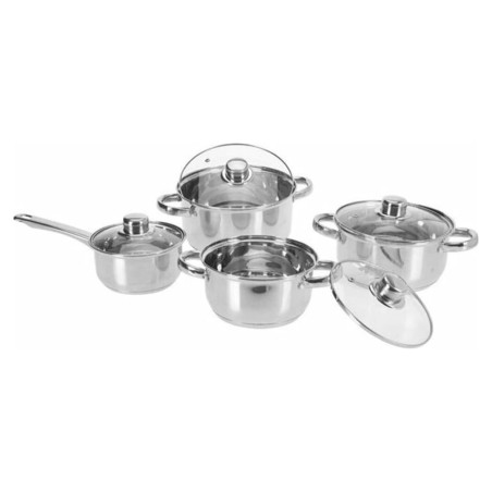 Excellent Houseware 8-tlg. Topfset aus Edelstahl 
