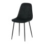 Venture Home Esszimmerstühle 2 Stk. Polar Samt mit Ziernähten Schwarz Venture Home Esszimmerstühle 2 Stk. Polar Samt mit Ziernähten Schwarz