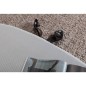 Venture Home Ottomane Otto 100x40x41 cm Kord Schwarz und Grau Venture Home Ottomane Otto 100x40x41 cm Kord Schwarz und Grau