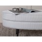 Venture Home Ottomane Otto 100x40x41 cm Kord Schwarz und Grau Venture Home Ottomane Otto 100x40x41 cm Kord Schwarz und Grau