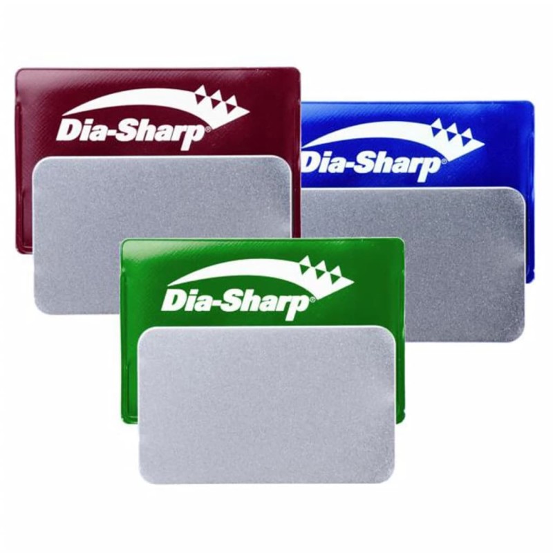 DMT 3-tlg. Diamant-Schärfkarten-Set Dia-Sharp 325/600/1200 Körnung DMT 3-tlg. Diamant-Schärfkarten-Set Dia-Sharp 325/600/1200 Körnung